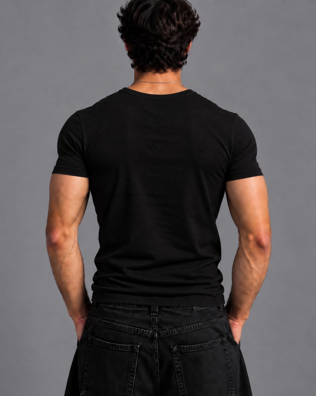 Pack of 3 Half-Sleeves Black Vest