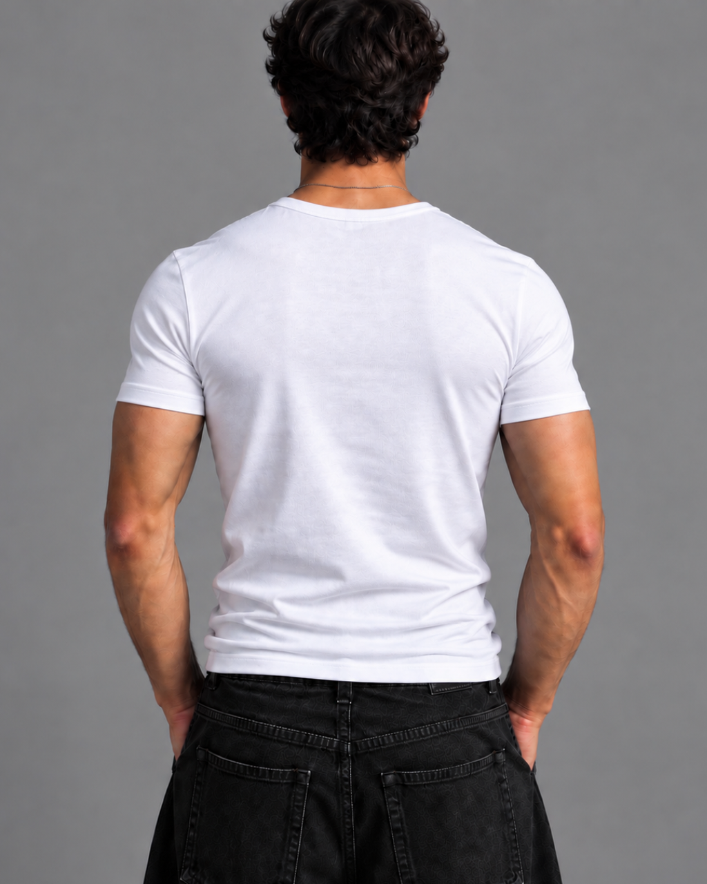 Pack of 6 Half-Sleeve White Vest