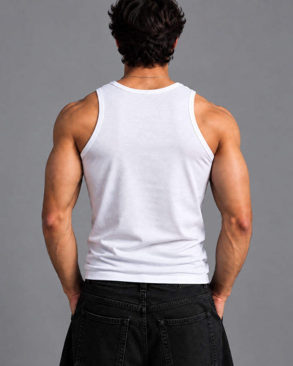Pack Of 3 Sleeveless White Vest
