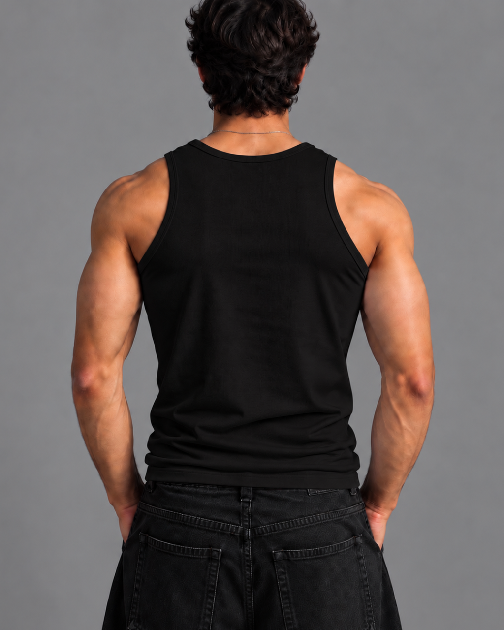 Pack of 3 Sleeveless Black Vest