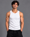 Pack of 2 White Ripped Tank-Top